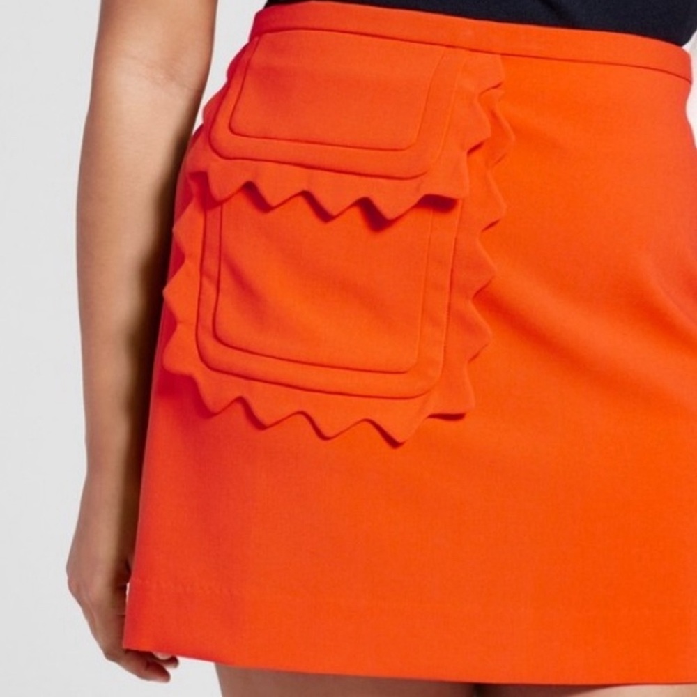 Victoria Beckham & Target NWT Orange Retro skirt with pocket Women’s size 1X
